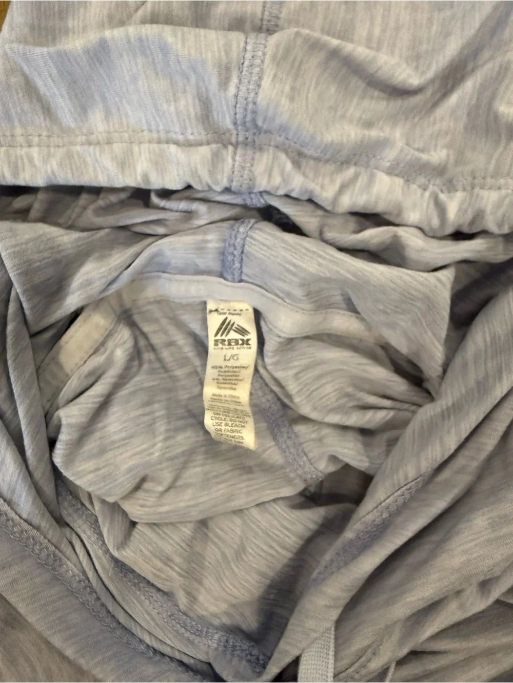 Light Blue Pullover Hoodie RBX size L - Picture 5 of 6